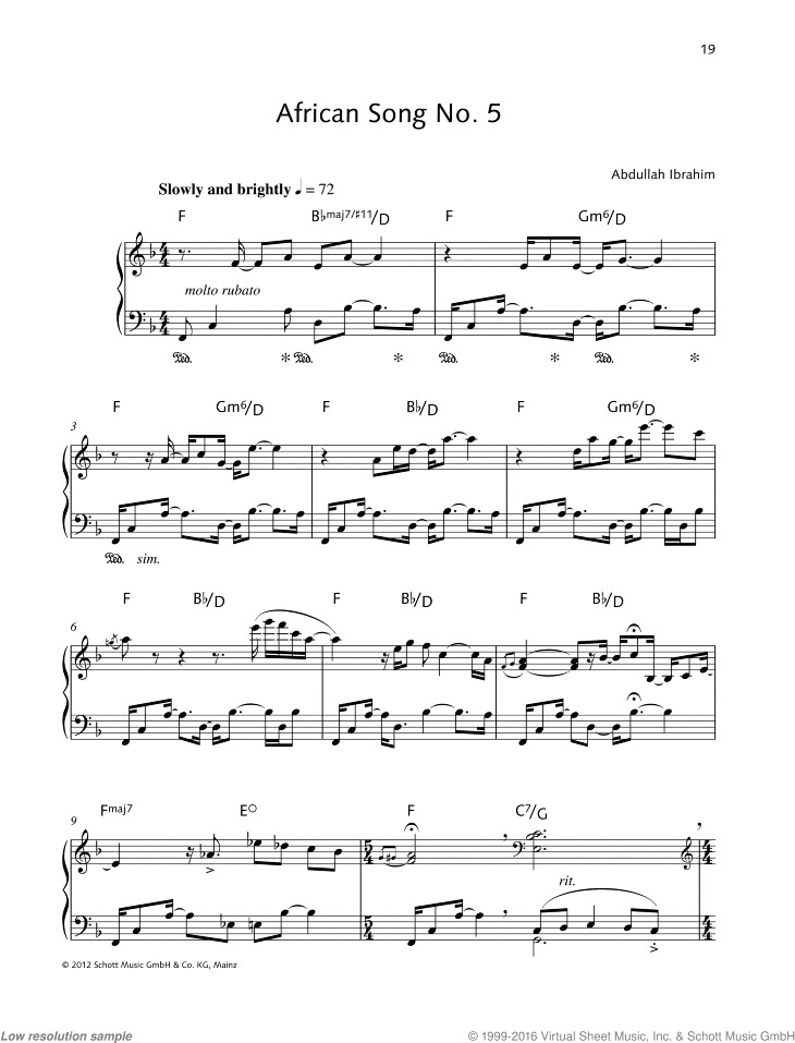 African Song No. 5
