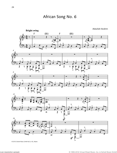 African Song No. 6
