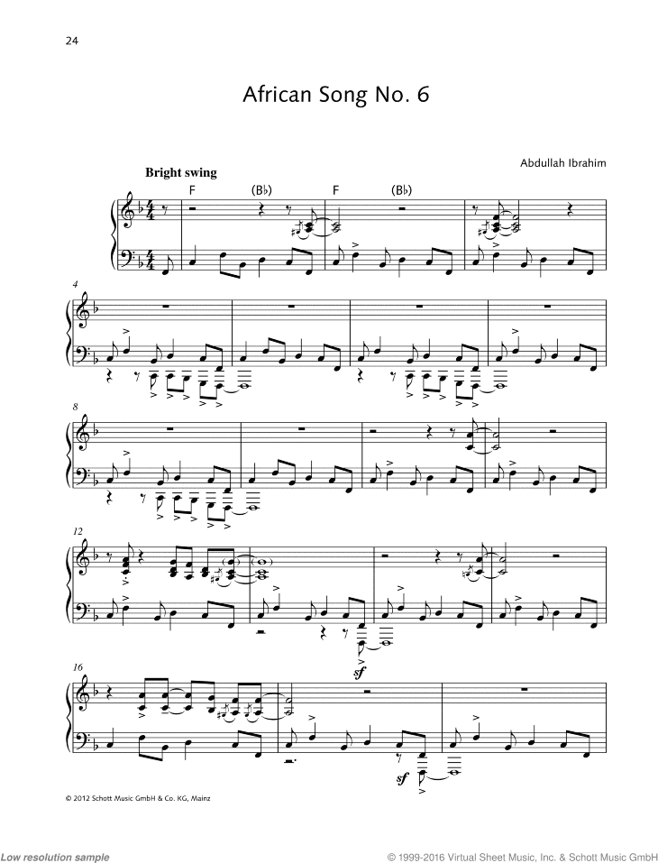 African Song No. 6