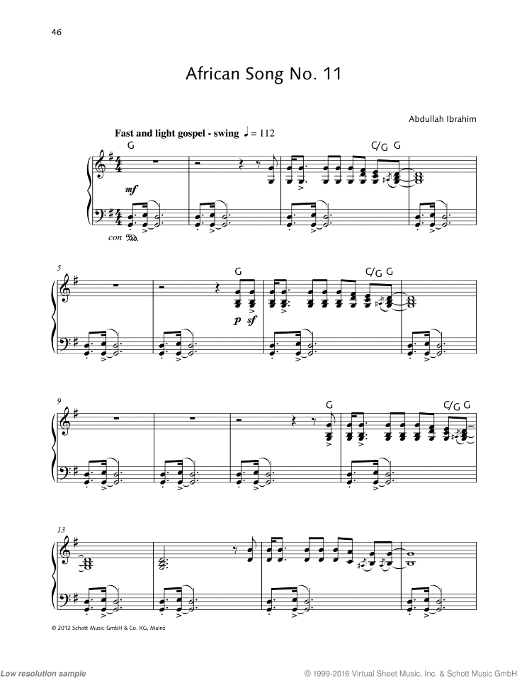 African Song No. 11