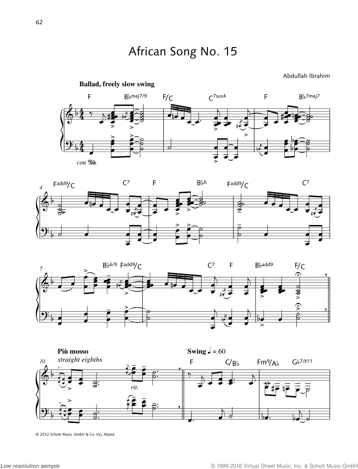 African Song No. 15