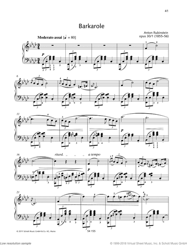 Barcarole in F minor, Op. 30 No. 1