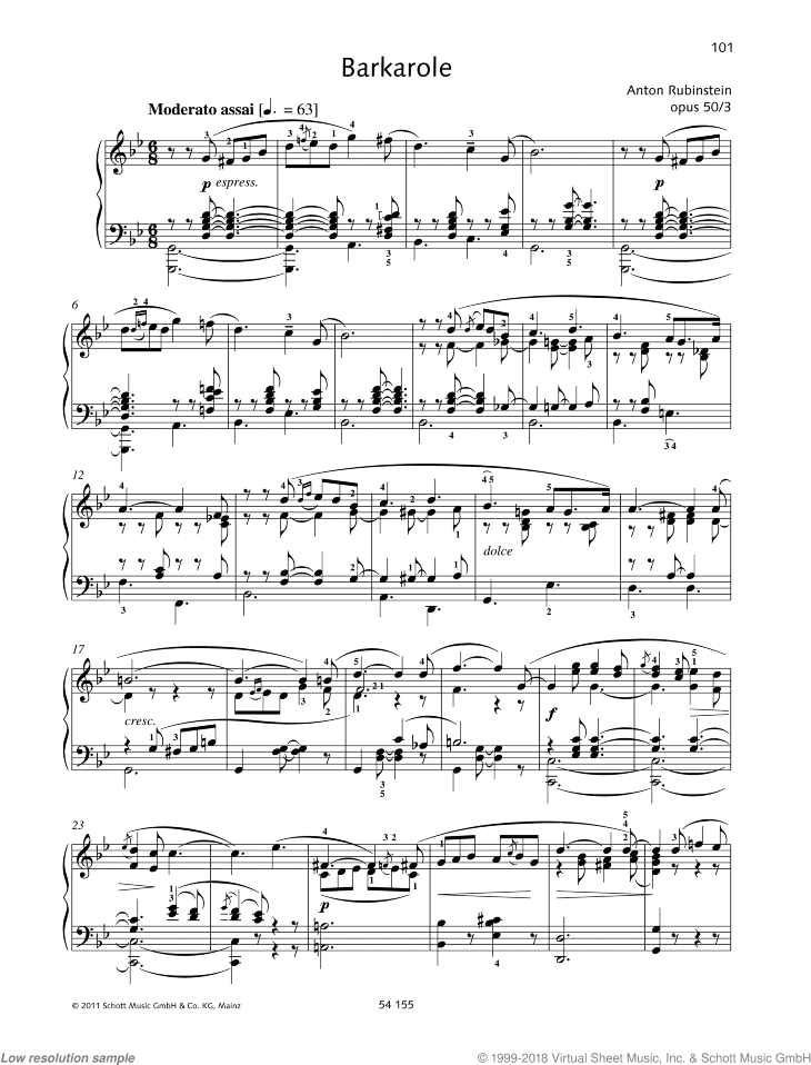 Barcarole in G minor, Op. 50 No. 3