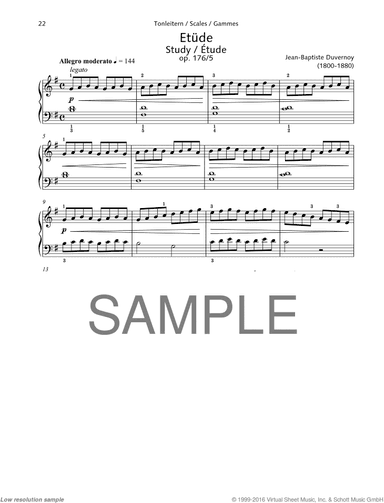 Study, Op. 176 No. 5, Scales