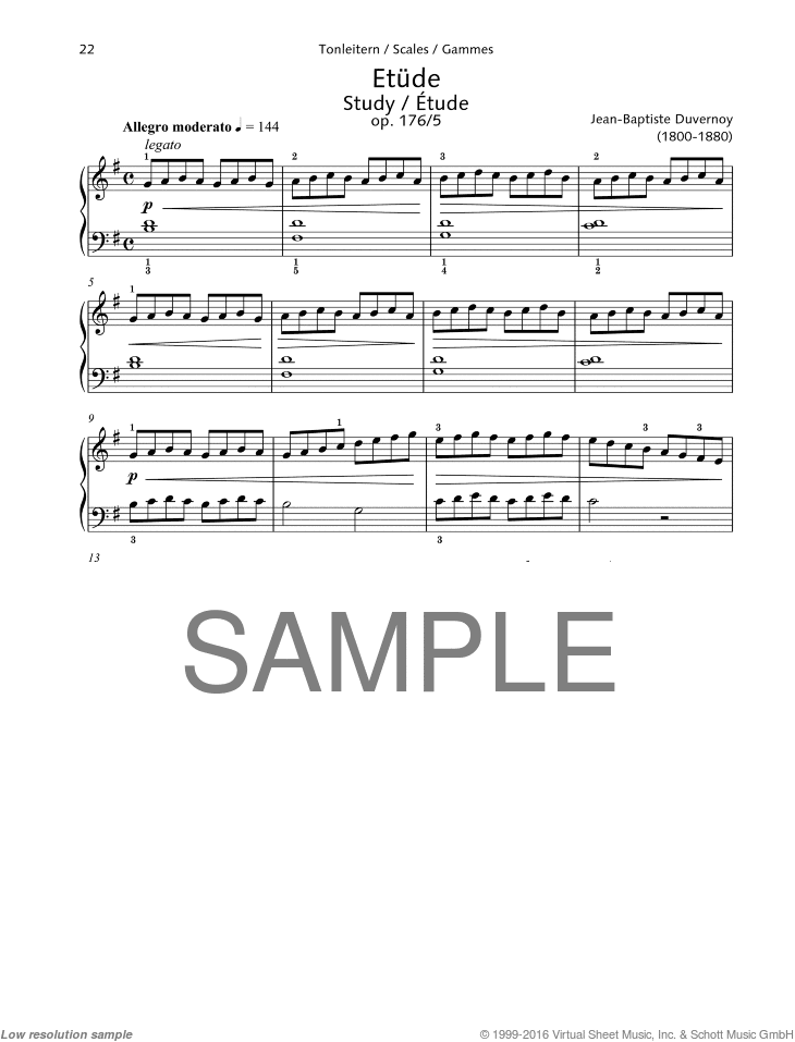 Study, Op. 176 No. 5, Scales