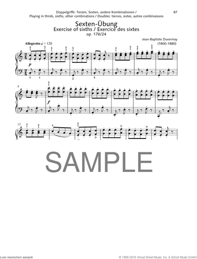 Exercise of sixths, Op. 176 No. 24
