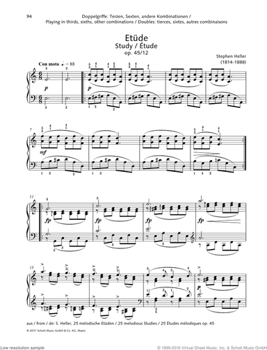 Study, Op. 45 No. 12