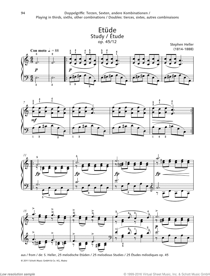 Study, Op. 45 No. 12