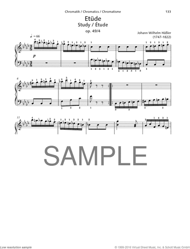 Study, Op. 49 No. 4, Chromatics