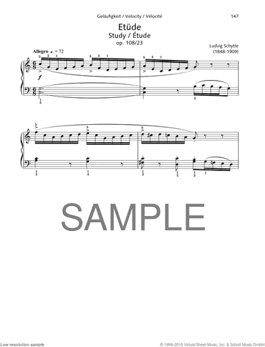 Study, Op. 108 No. 23, Velocity