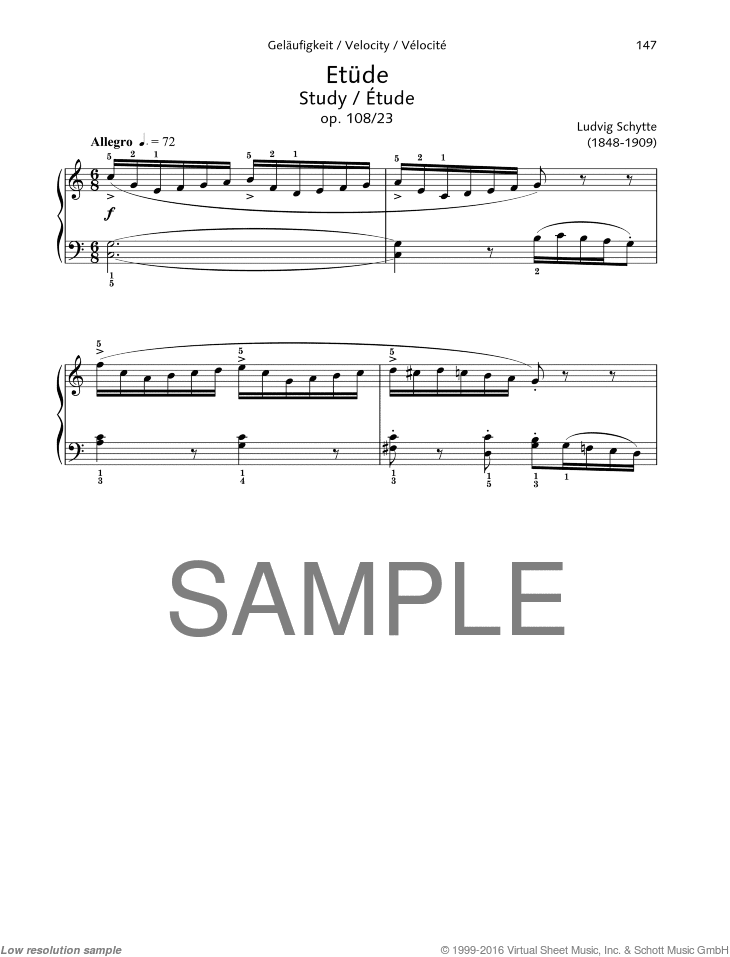 Study, Op. 108 No. 23, Velocity
