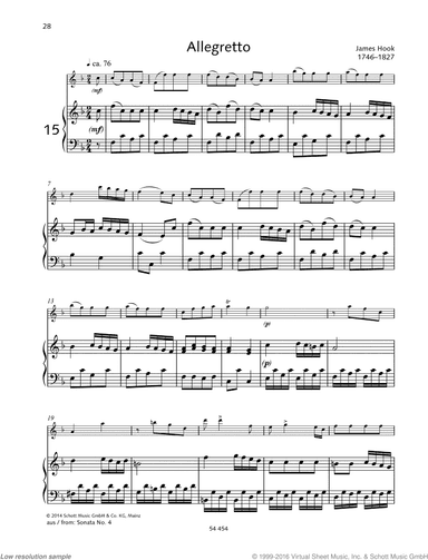 Allegretto, from &quot;Sonata No. 4&quot;