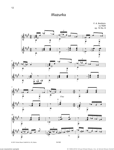 Mazurka, Op. 14 No. 8