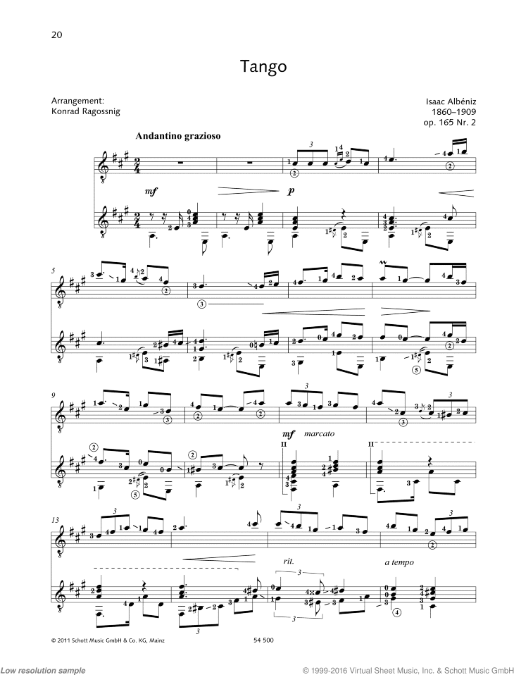 Tango, Op. 165 No. 2