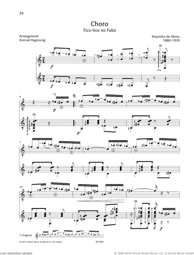 Choro, Tico-tico no Fub&aacute;