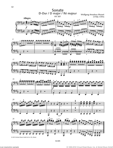 Sonata in D major, K. 38