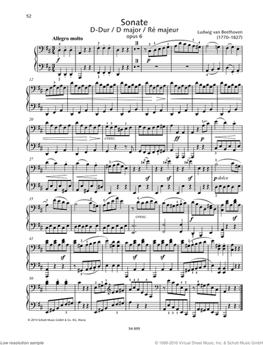 Sonata in D major, Op. 6