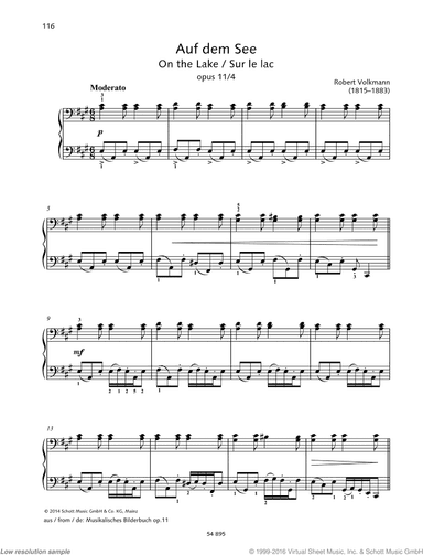 On the Lake, Op. 11 No. 4