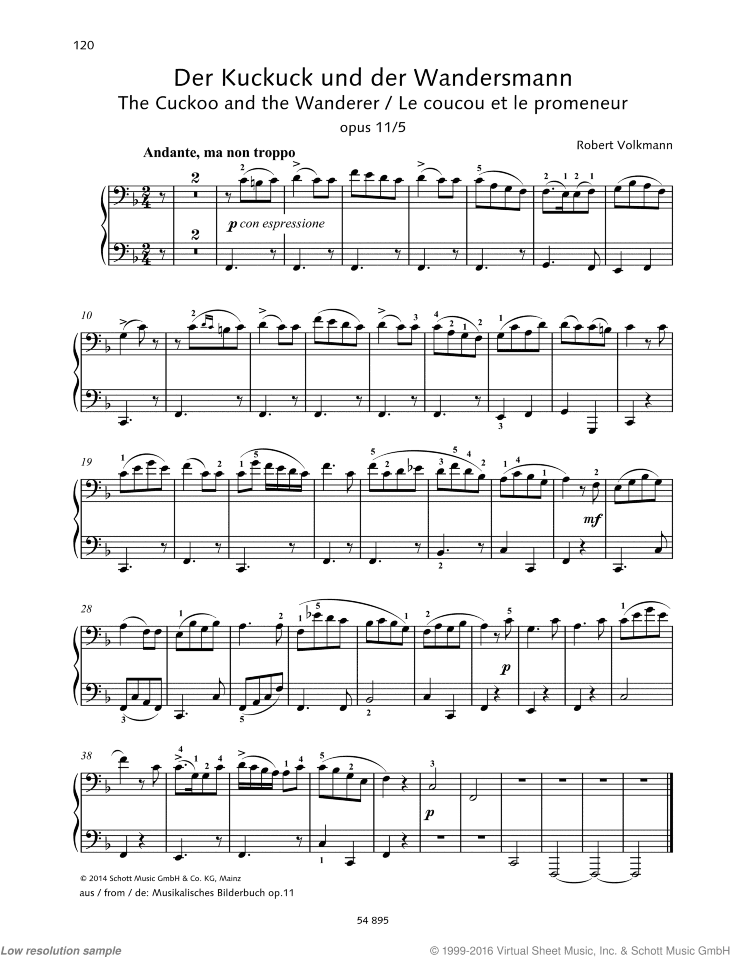 The Cuckoo and the Wanderer, Op. 11 No. 5
