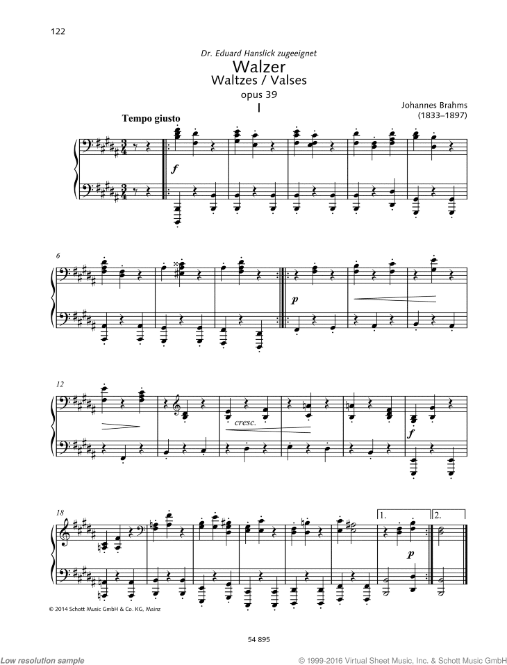Waltzes, Op. 39