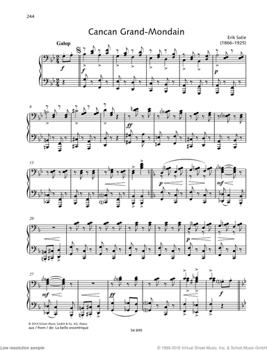 Cancan Grand-Mondain, from La belle excentrique