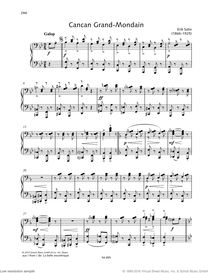 Cancan Grand-Mondain, from La belle excentrique
