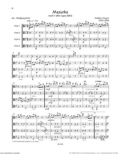 Mazurka, after Op. 68 No. 2
