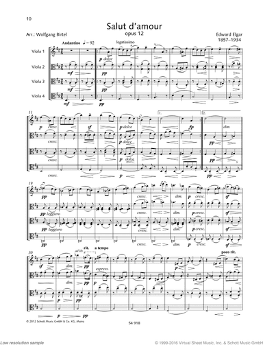 Salut d'amour, Op. 12