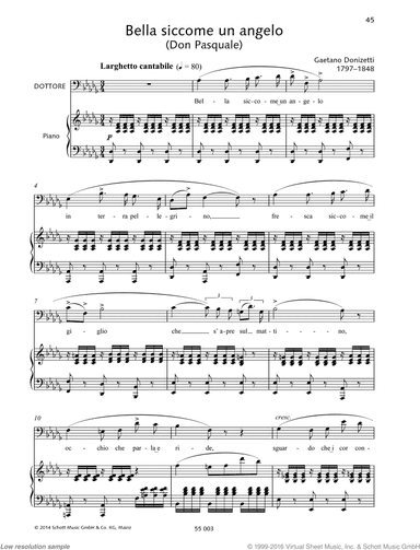 Bella siccome un angelo, From &lsquo;Don Pasquale&rsquo;