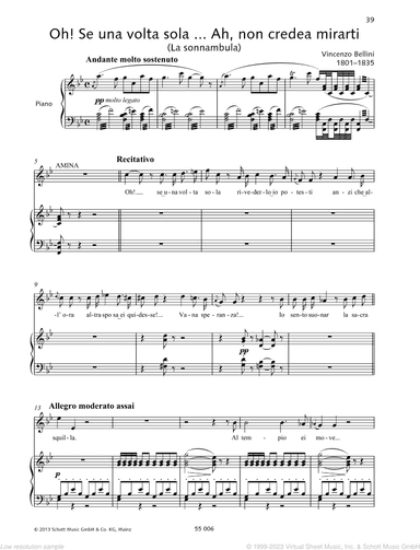 Ah! Non credea mirarti, From &lsquo;La sonnambula&rsquo;