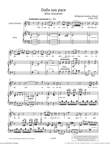 Dalla sua pace, From &lsquo;Don Giovanni&rsquo;