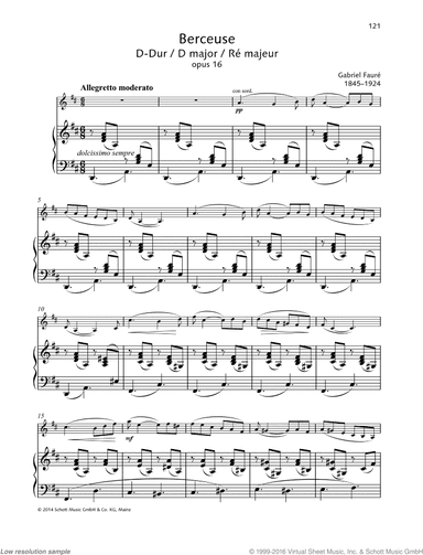 Berceuse in D major, Op. 16