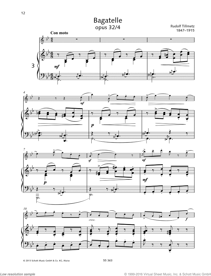 Bagatelle, Op. 32, No. 4