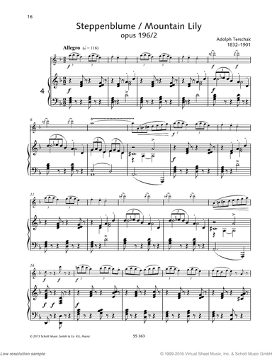 Mountain Lily, Op. 196, No. 2