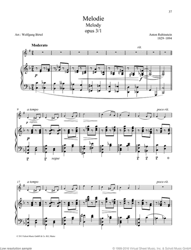 Melody, Op.  3 No. 1