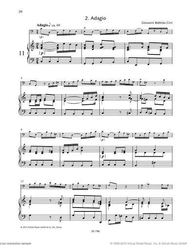 Adagio, from Sonata C major