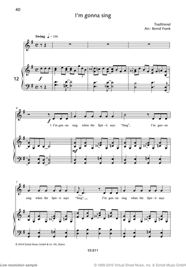 I'm gonna sing