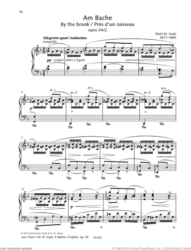By the Brook, Op. 34 No. 2