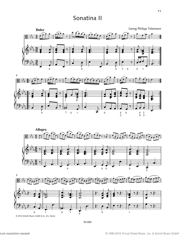 Sonatina in E-flat major, TWV 41:B 2