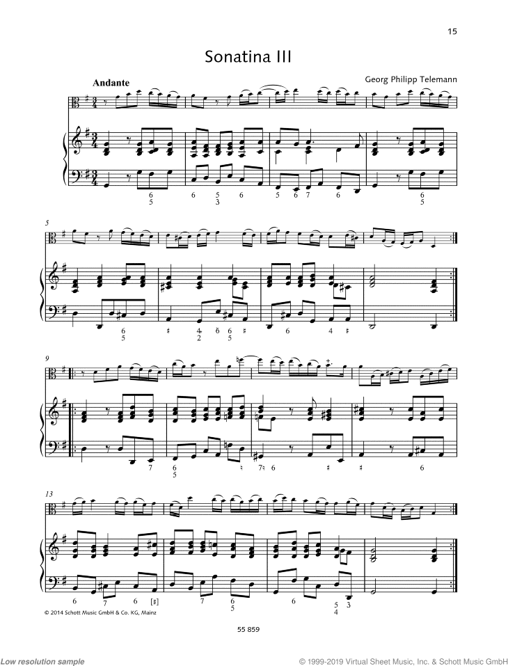 Sonatina in G major, TWV 41:D 2