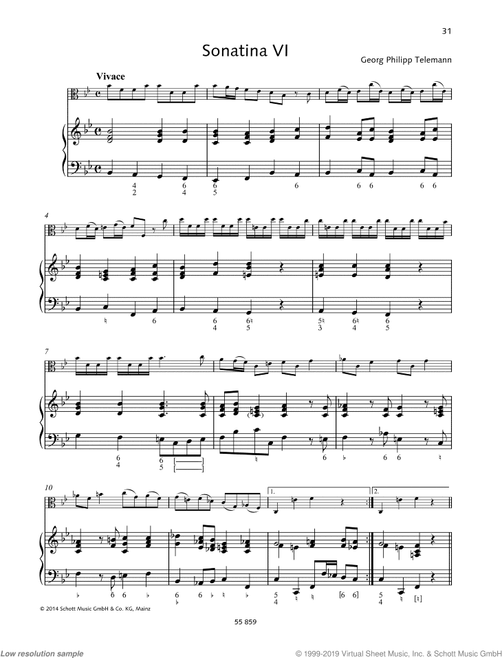 Sonatina in B-flat major, TWV 41:F 1
