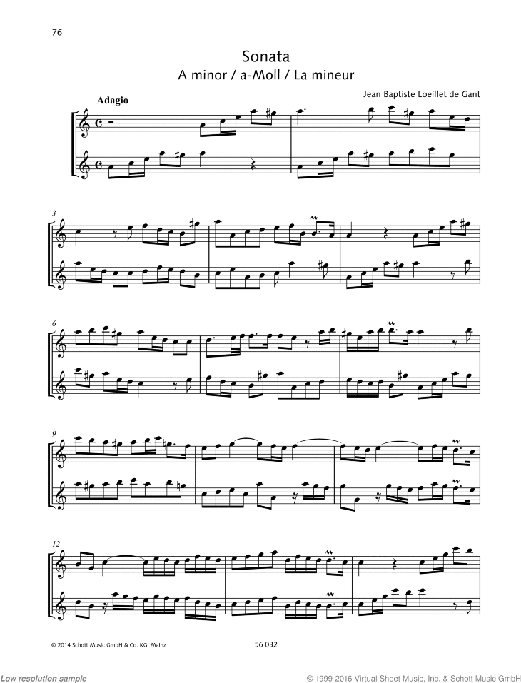 Sonata in A minor