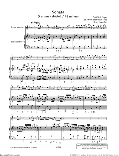 Sonata in D minor