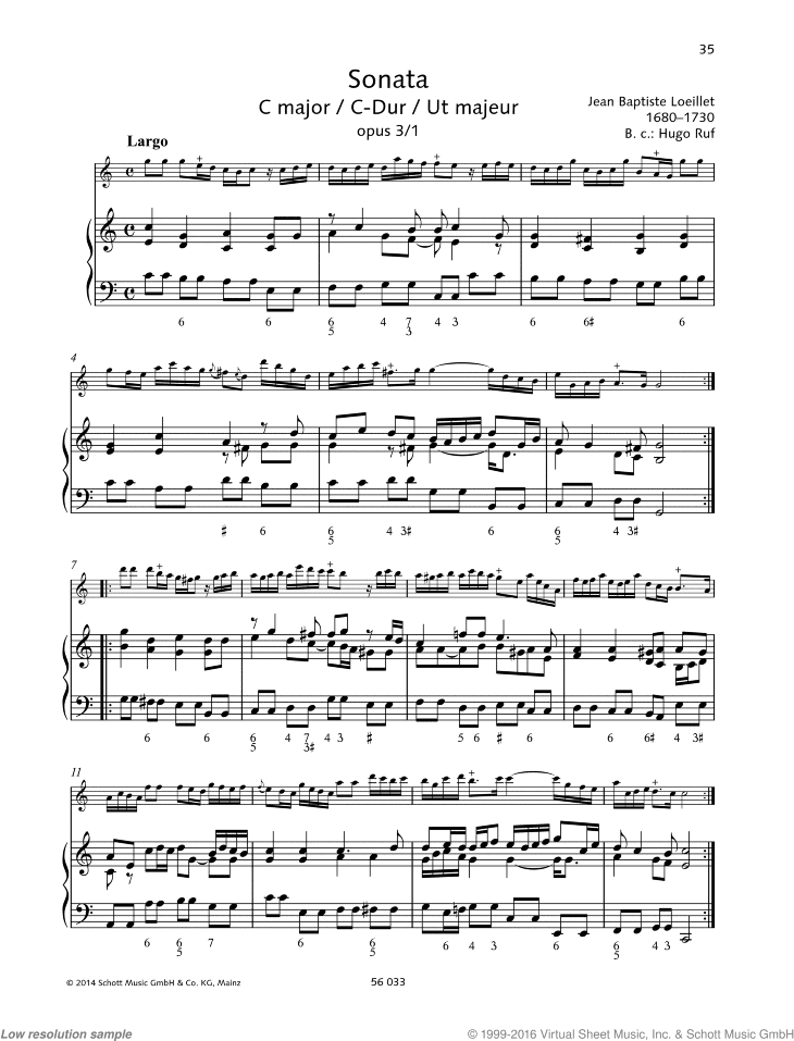 Sonata in C major, Op. 3 No. 1
