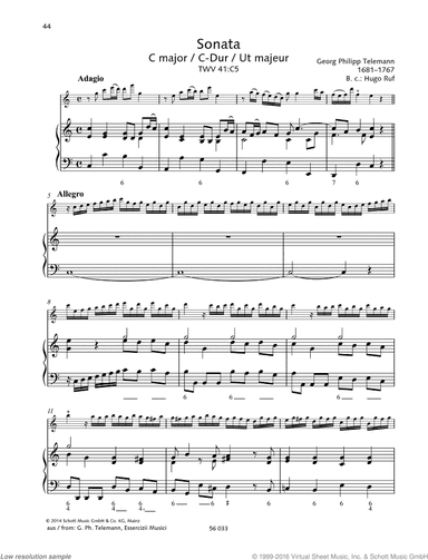 Sonata in C major, TWV 41:C5