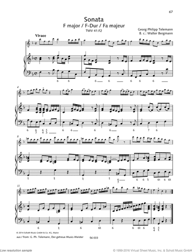 Sonata in F major, TWV 41:F2