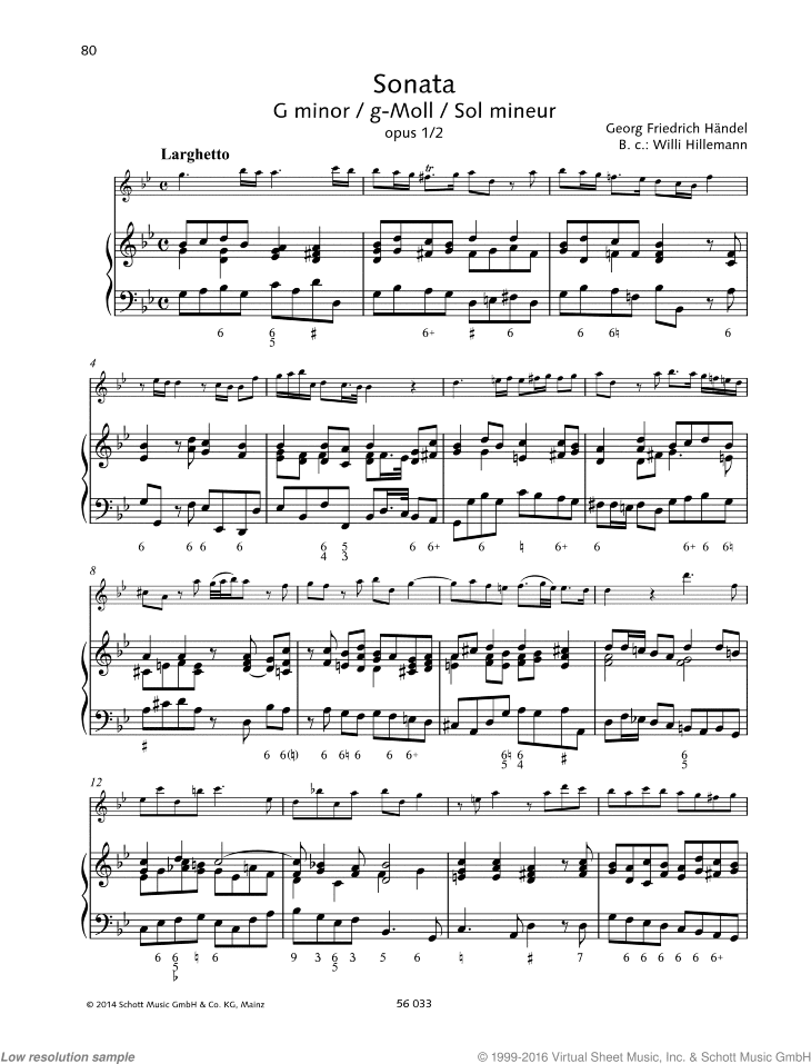 Sonata in G minor, Op. 1&2
