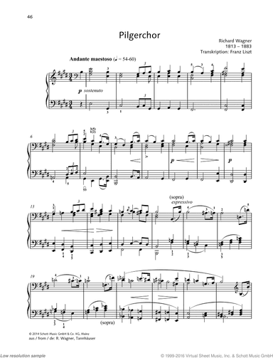 Pilgerchor, from &quot;Tannh&auml;user&quot;