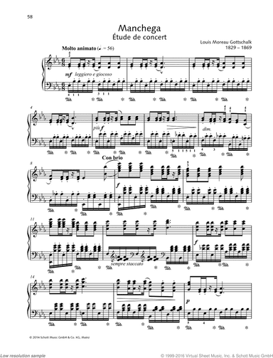 Manchega, &Eacute;tude de concert