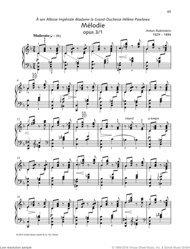 Melodie, Op.  3/1